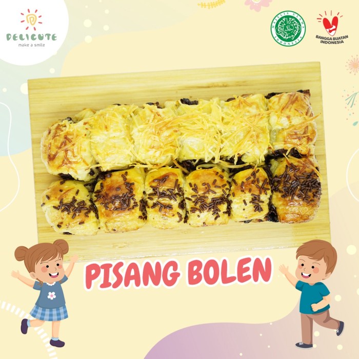 

Ready Kak Pisang Bolen Delicute - Bolen Pisang Meses Cokelat Keju