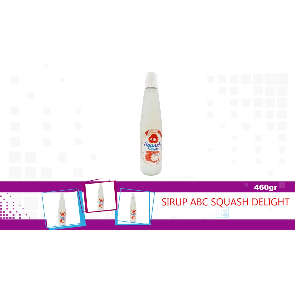 SIRUP ABC SQUASH DELIGHT LYCHEE LECI 460ML