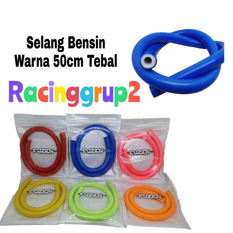 Ready stok Selang bensin hawa warna universal selang bensin tebal warna slang oli samping variasi warna