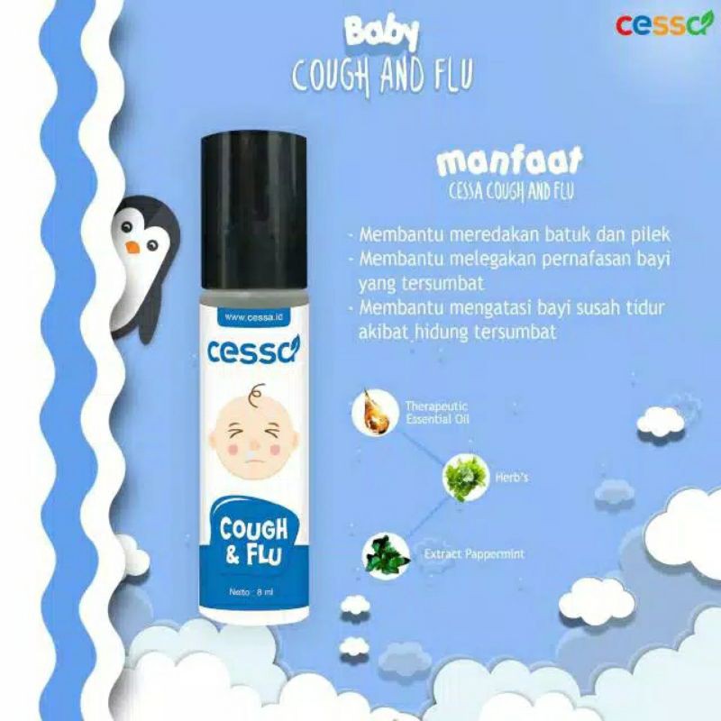 Jual Cessa Baby Cough And Flu Minyak Angin Rollon Bayi Meredakan Batuk Dan Flu Indonesia Shopee Indonesia