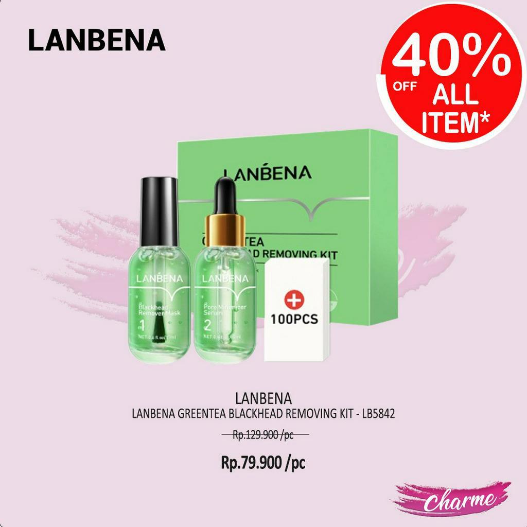 (READY &amp; ORI) LANBENA Green Tea Blackhead Remover Mask Set LB5842