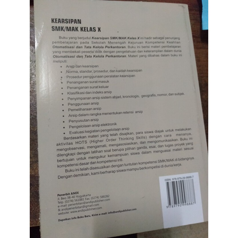 Buku Kearsipan Program Keahlian Manajemen Perkantoran Smk Mak Kelas X Shopee Indonesia