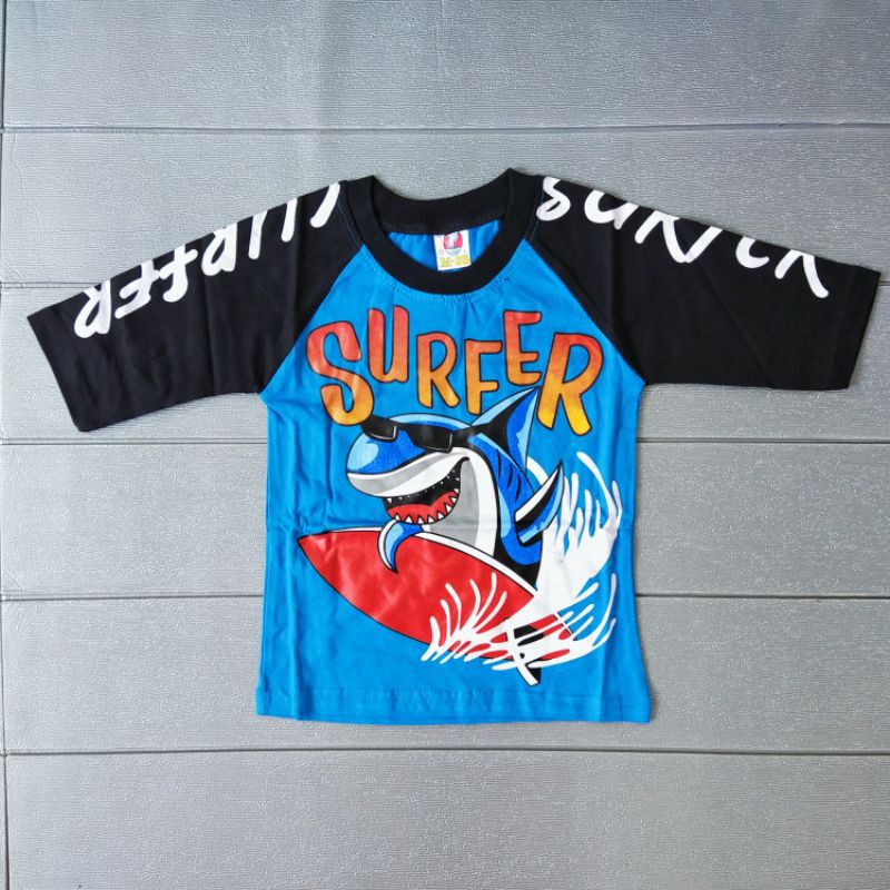 COD Kaos atasan Surfer M35 usia 1-2 tahun balita /  anak laki laki / boy / cowok kado murah lucu