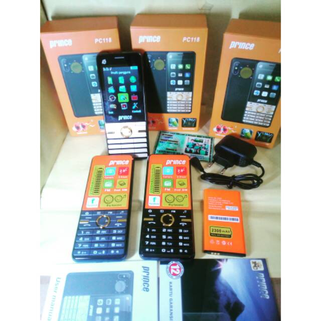 Prince PC118 Pro, Big speaker + lampu disko, Layar 2.8 inch, baterai 2300 mAh