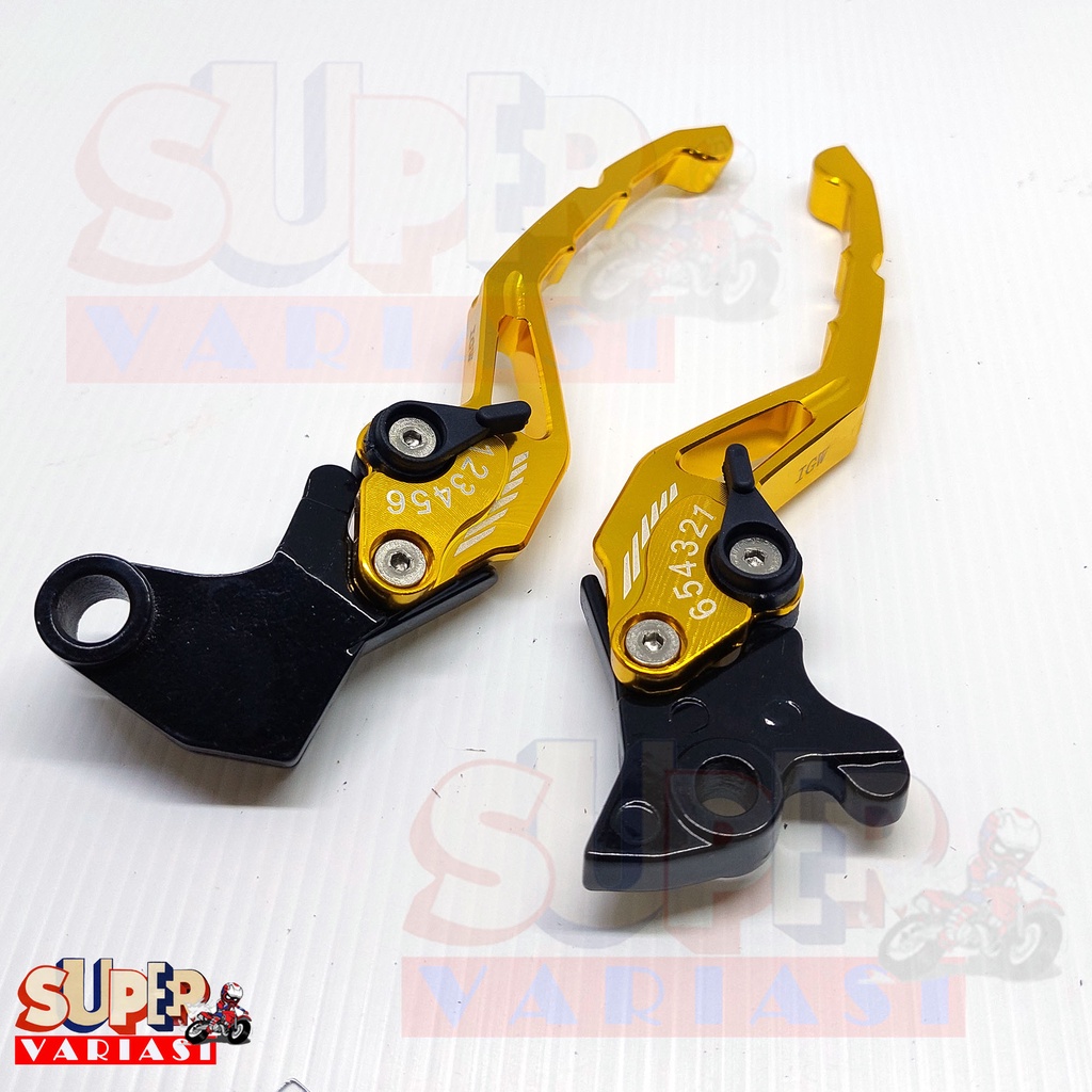 [PROMO] Handle REM dan KOPLING Stelan Variasi Motor FULL CNC Yamaha Vixion Old New RX King Scorpio Xabre R15 V3 New GOLD MERAH TWOTONE