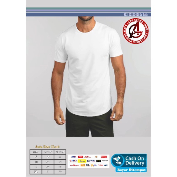 APG  - Kaos Polos Split Cut Anti Bakteri | UNISEX | Bahan Supima Cotton