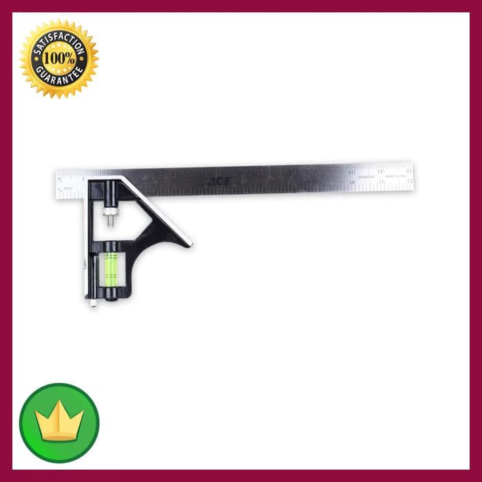 

[PROMO EKSKLUSIF] Penggaris Siku Kombinasi 30 Cm DISKON