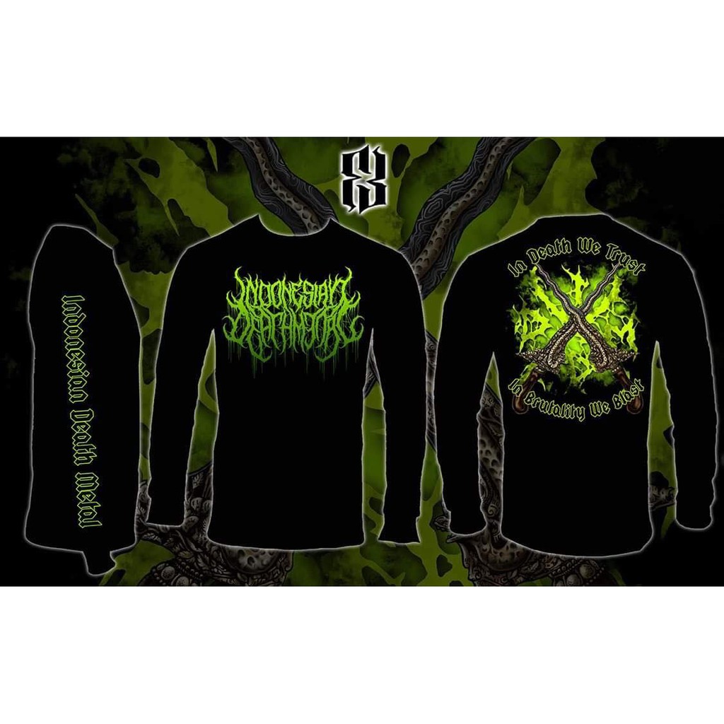 KAOS LENGAN PANJANG IDDM KERIS KAOS METAL KAOS BAND KAOS MUSIK KAOS DISTRO