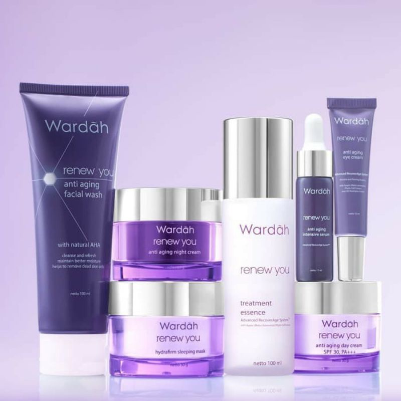 WARDAH Renew Day Cream / Night C / Facial Wash / Intense Serum / Eye Cream