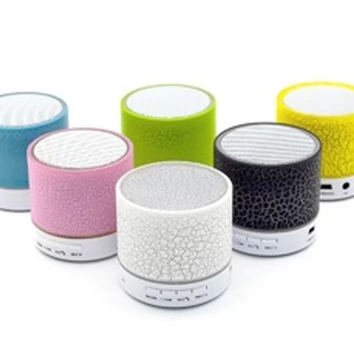 Speaker Bluetooth Lampu Retak Music support USB Flashdisk