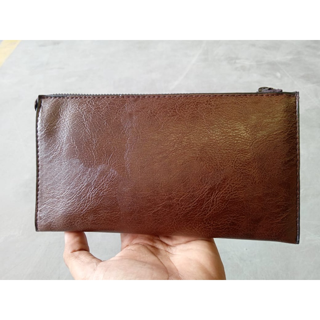 AND D24 DOMPET PANJANG PRIA FASHION KOREA STYLE HITS MEN CLUTCH KULIT TERLARIS GROSIR COD IMPORT