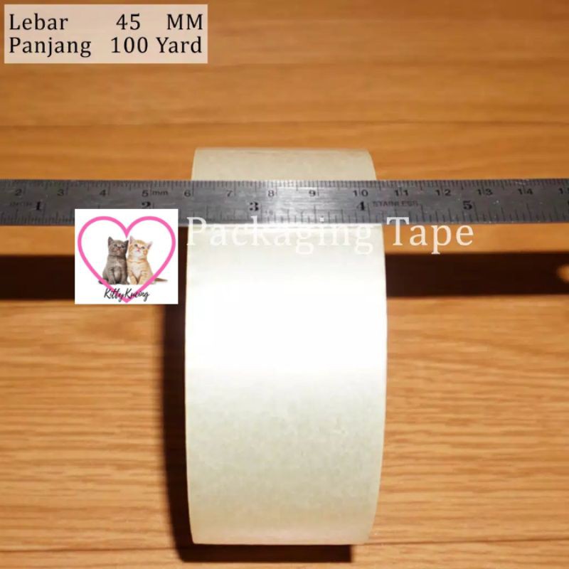 Lakban Bening / Coklat 100 Yard 2 inchi