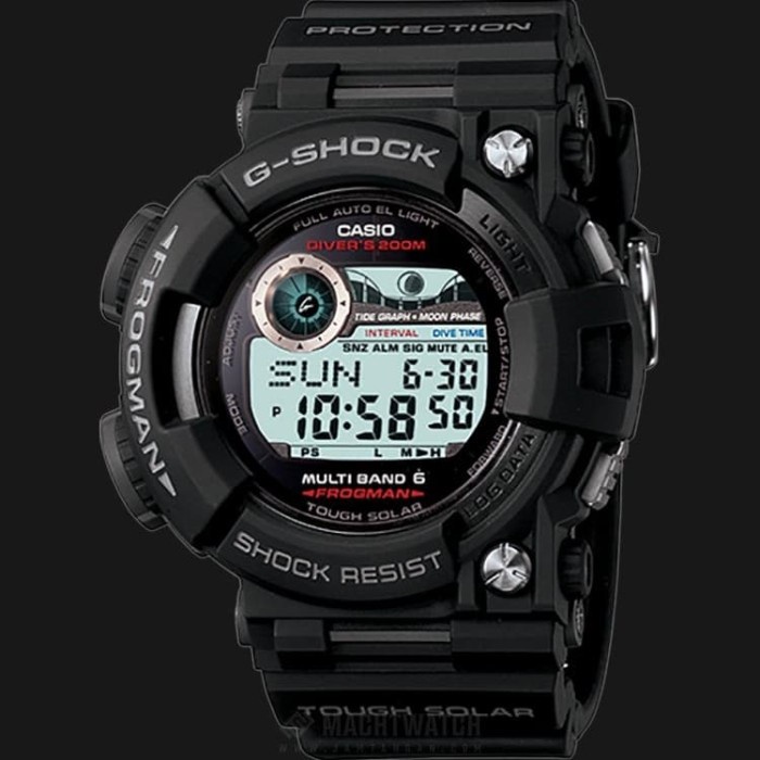 Original Jam Tangan G Shock FROGMAN GWF-1000BP-1 Black X Purple GSHOCK ORI BM Premium Kekinian