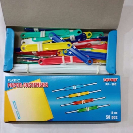 

Acco Fastener Joyko Plastik Warna PF-50C isi 50 pcs