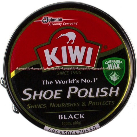 Kiwi Shoe Polish Black 100ml Semir Sepatu Kulit Klasik Hitam Pengkilap Sepatu Krim