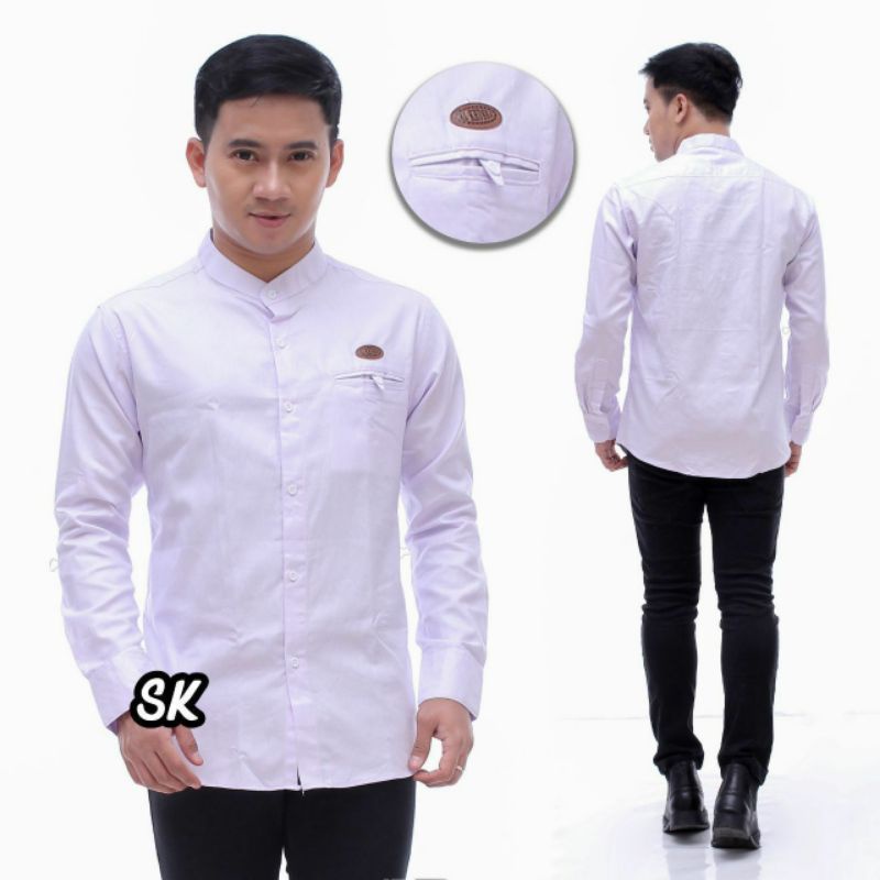 Baju Koko Lengan Panjang Warna Putih Dan Warna Warni Seragam Hadroh Seragam Santri