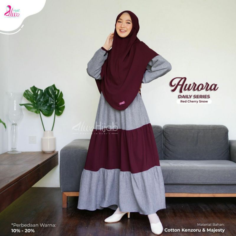 GAMIS ALWA AURORA DAILY SERIES BY ALWA HIJAB Gamis Set Daily