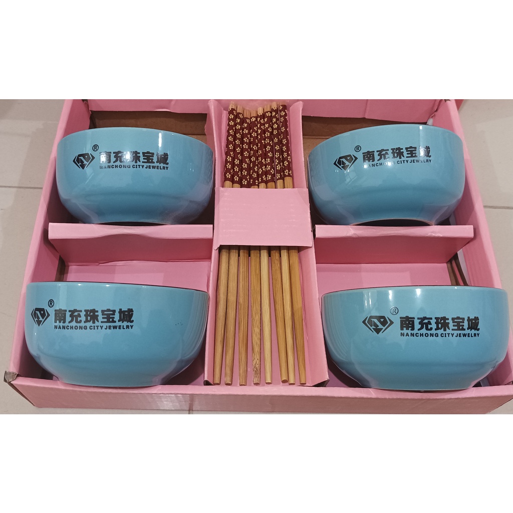 Ceramic Bowl Set / Mangkok Keramik Porcelain Hampers Kado Soup Mie Salad Snack Buah Makanan Ringan