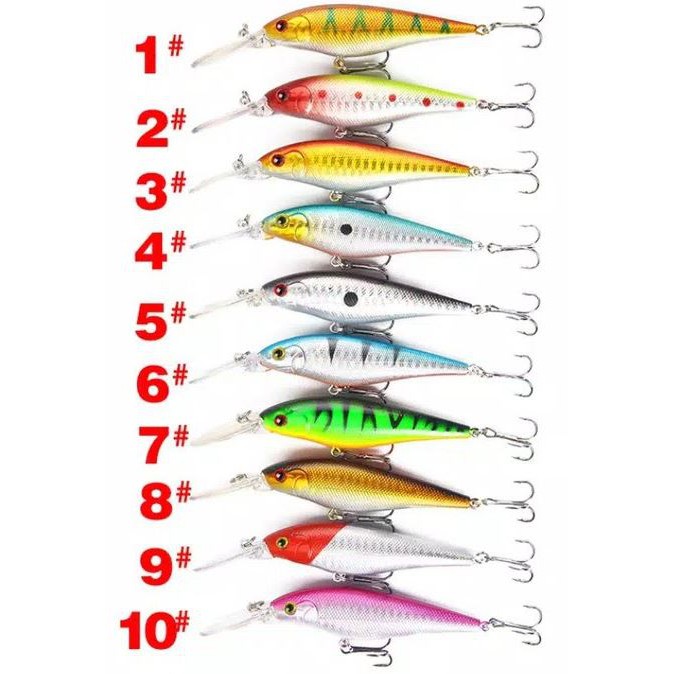 Minnow Leomord Lidah panjang lure