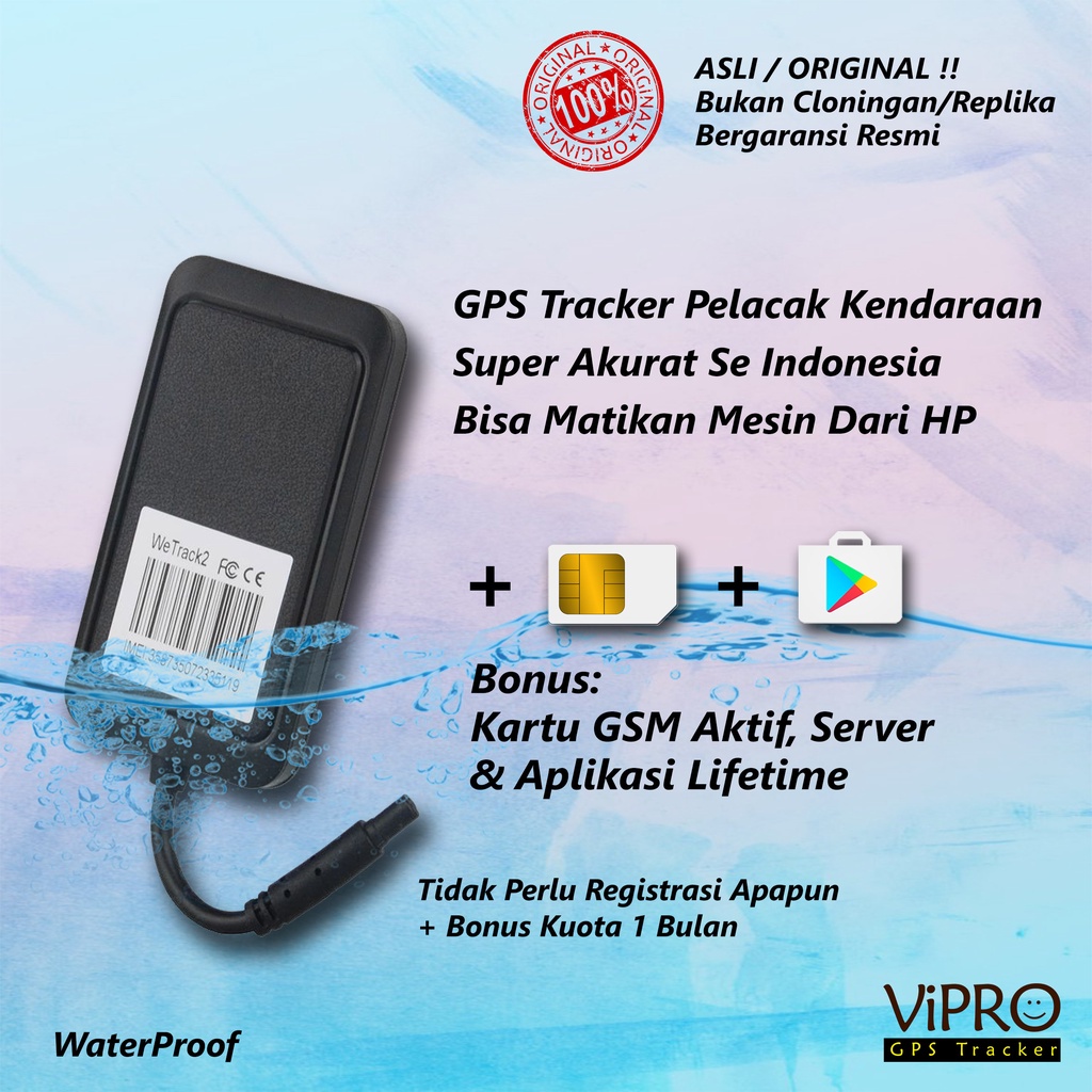 GPS Pelacak Motor - Mobil - Truk - Bus - Semua Kendaraan | Bisa Matikan Mesin Dari HP | Free Kartu GSM Aktif + Aplikasi