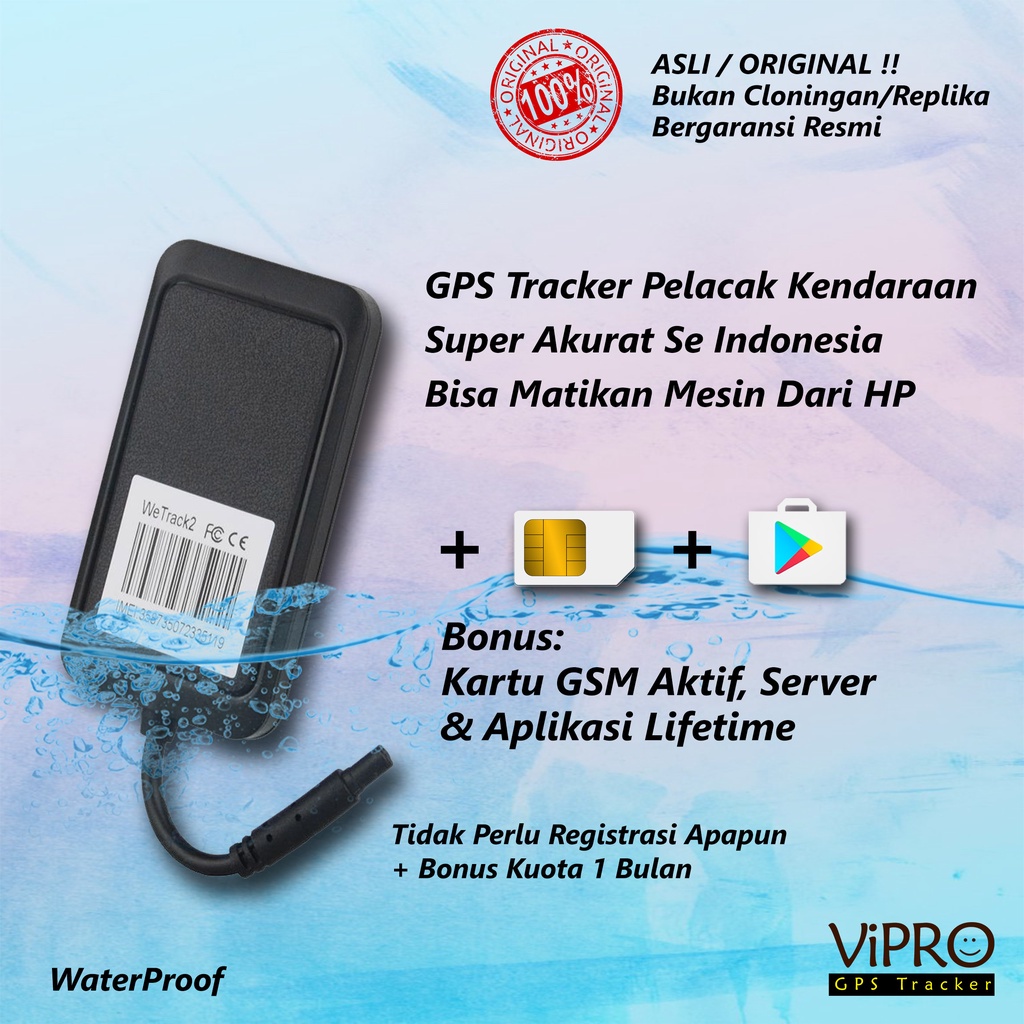 GPS Pelacak Motor - Mobil - Truk - Bus - Semua Kendaraan | Bisa Matikan Mesin Dari HP | Free Kartu GSM Aktif + Aplikasi