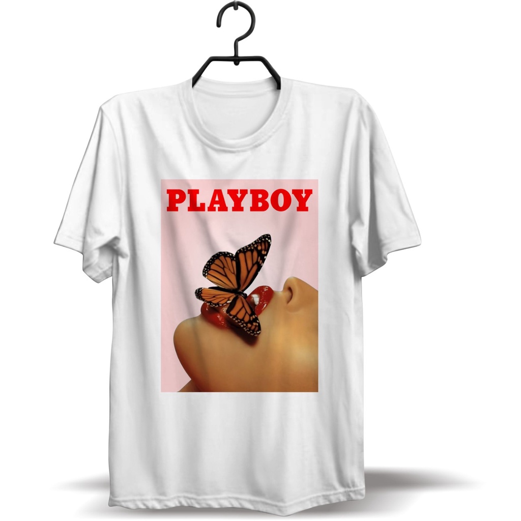 Soa8384 - BAJU KAOS FASHION PRIA SATUAN SABLON DTF TERMURAH DESIGN PLAYBOY
