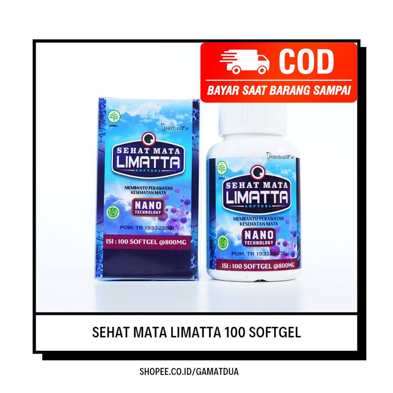 Obat Diplopia - Obat Herbal Mata Diplopia - Penglihatan Ganda Limatta Softgel - Walatra Limatta