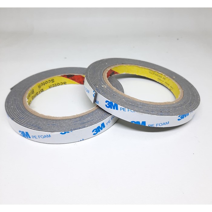 Perekat Lem Busa Timbal Balik Double Tape 3M Ukuran 10mm x 4.5 meter