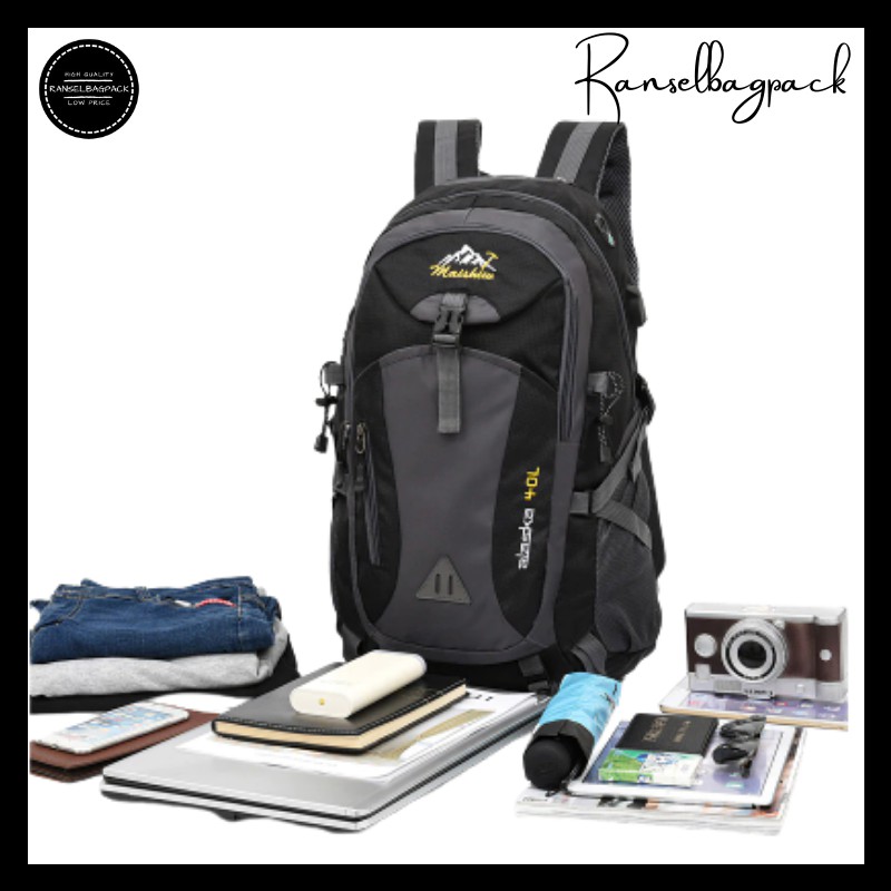 Tas Ransel Backpack Punggung Pria Wanita Travel Carrier Gunung Hiking Camping Sekolah Kuliah Kerja