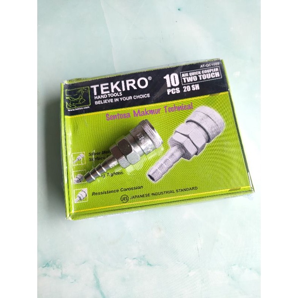 TEKIRO SH 20 1/4&quot; Quick Coupler Kopler Nepel Selang Kompresor SH20