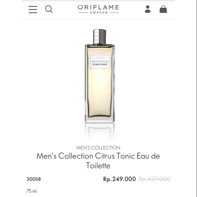 Men's Collection Citrus Tonic Eau de Toilette Parfum Oriflame