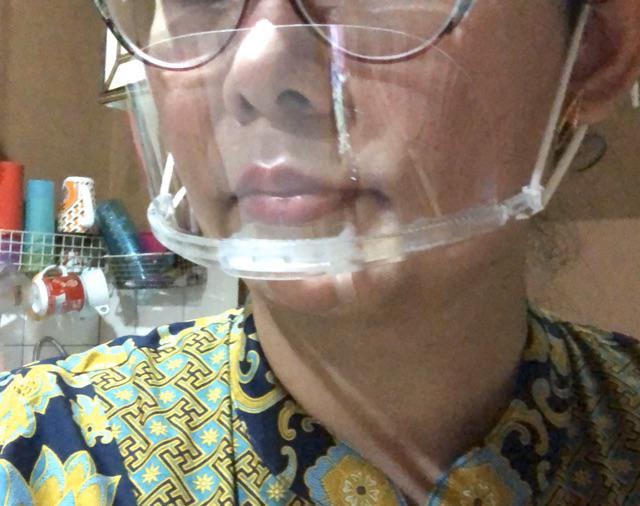 Mask Plastic Transparent,masker Penutup Mulut Plastik Transparan