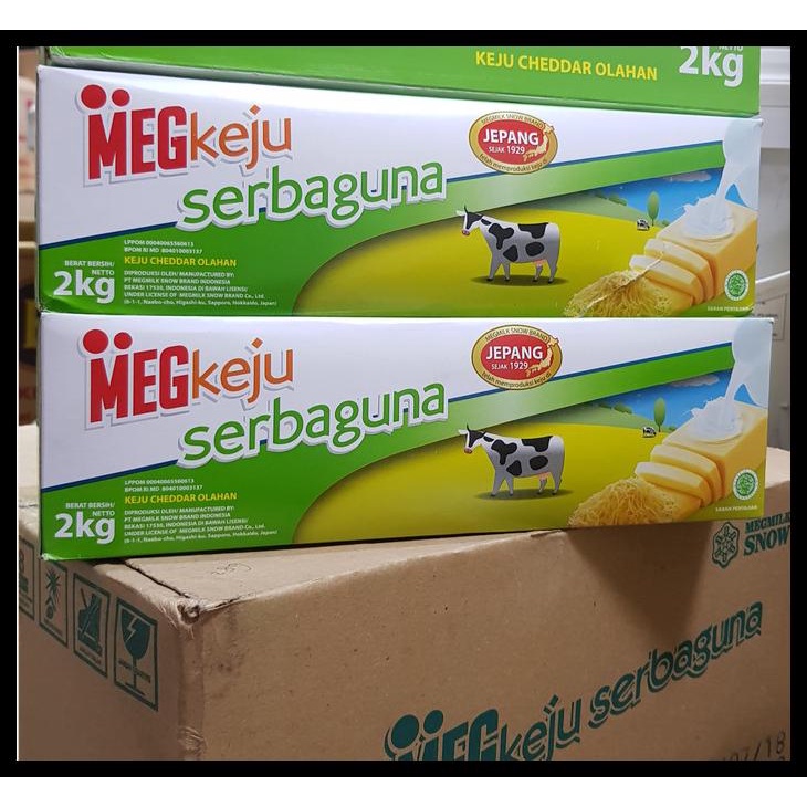 

KEJU MEG CHEDDAR SERBAGUNA 2 KG CHEESE KODE 210