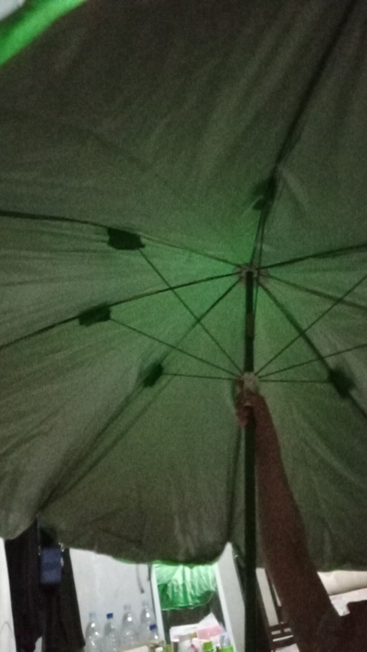 Payung Tenda Pantai 220cm Polos Double (2 Lapis/ 2 Helai) Anti-uv.