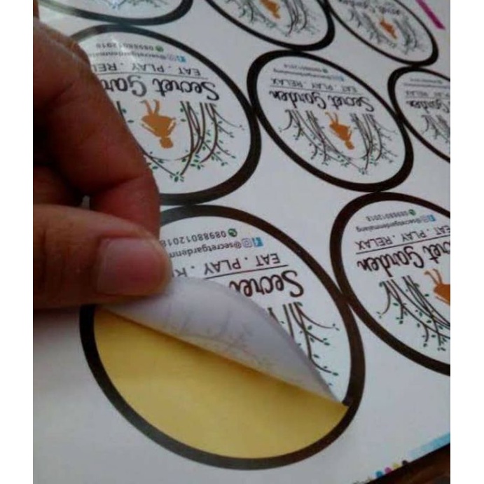 

Stiker Cromo Cutting Per Lembar A3 Label Produk