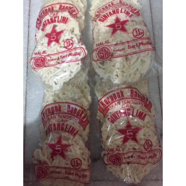 

Kerupuk Bintang Lima isi 10 pcs