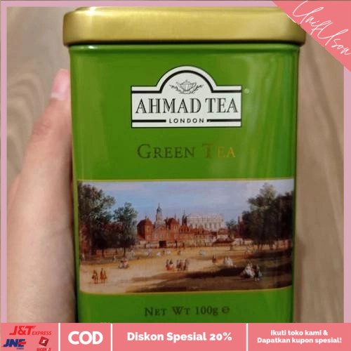 

⭐COD⭐ AHMAD TEA | GREEN TEA 100GR | TEH | TEH HIJAU | TEH KEMASAN