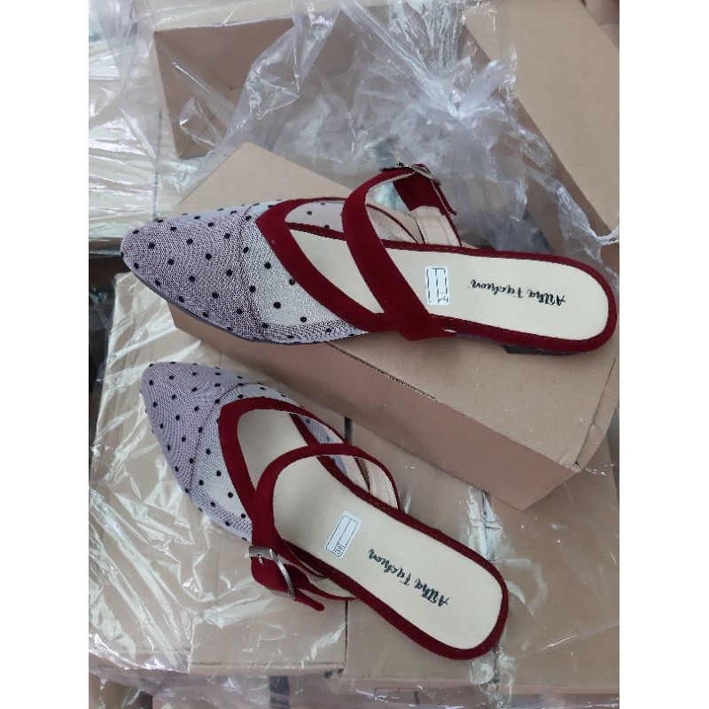 [AA] FLATSHOES DOTTY ORGANZA // sepatu wanita