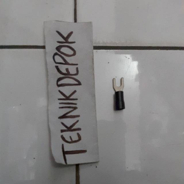 Skun garpu penjepit kabel listrik ukuran 3,5 mm skun aliran listrik