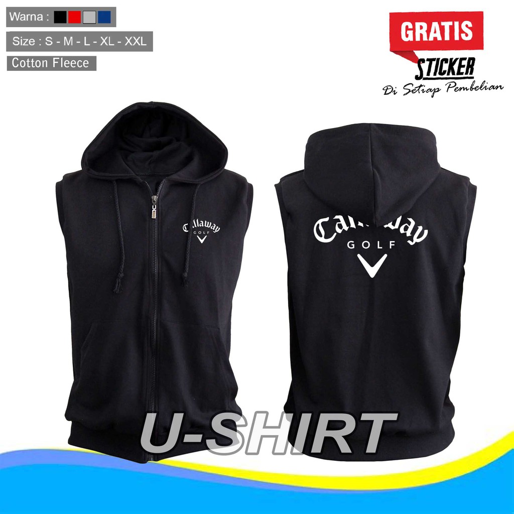 MANTAP JAKET SWEATER VEST ZIPPER CALLAWAY GOLF MURAH TERBARU PRIA&WANITA DISTRO U-SHIRT