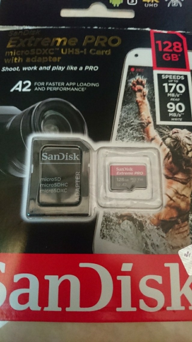 Sandisk Micro SDXC Extreme Pro A2 U3 170Mbps Class 10