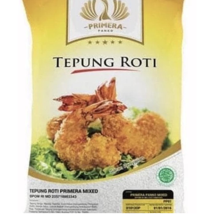 

Tepung Panir | Breadcrumb | Bread Crumb | Tepung Roti | Tepung Panko / Pangko Primera Mix dan Putih 250 Gr