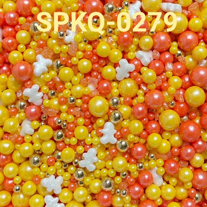 

SPKQ-0279 SPRINKLES SPRINKLE SPRINGKEL 250GR MUTIARA ORANGE KUNING BEST SELLER