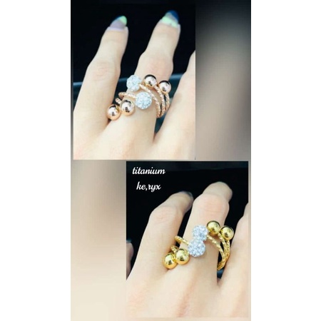 cincin titanium asli awet cantik tahan lama bisa dipakai mandi