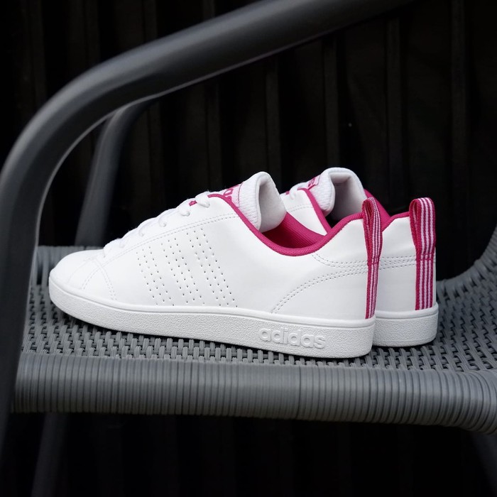 Lighter Danti  Sepatu Wanita Adidas Neo Advantage White Padding Pink Original BNWB  Kerja, Sekolah,