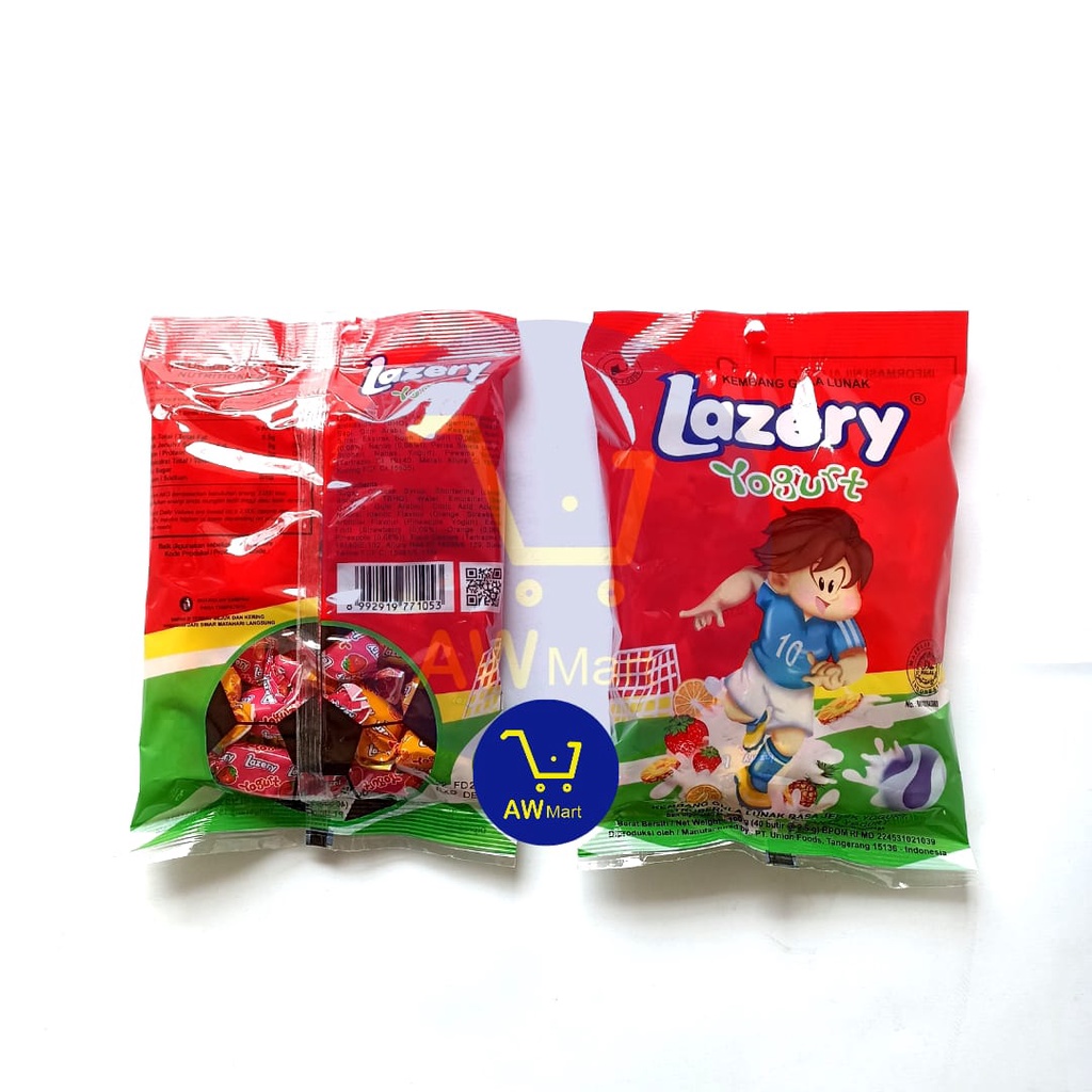 PERMEN LAZERY YOGURT 100G ISI 40 PCS