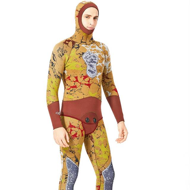 Hooded diving suit spearfishing Diving suit SCR neoprene Wetsuit Jumpsuit