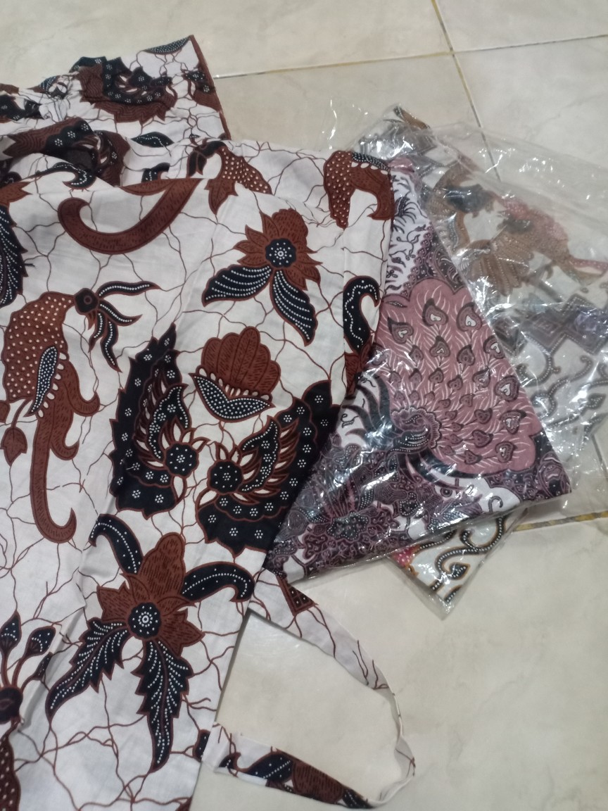 Atasan Batik Dolby Dolbi Dobby Doby Tenun Sutra Tulis Halus Katun Atbm Baron ,sarombit Atasan