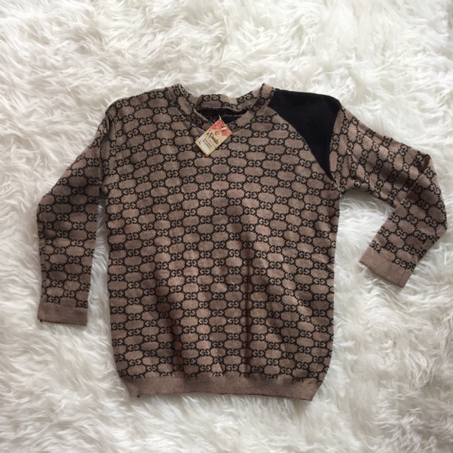 Sweater rajut gucci dan burberry utk anak 6-7 tahun