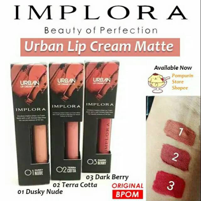 Restok!lipcream implora no 1,2,3